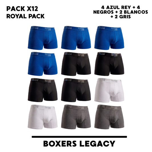 Pack x12 Royal Pack - 4 Azul Rey + 4 Negros + 2 Blancos+ 2 Grises